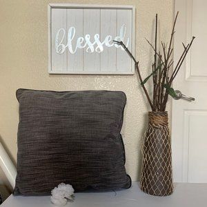 ⭐Gray Striped Comfy Pillow⭐